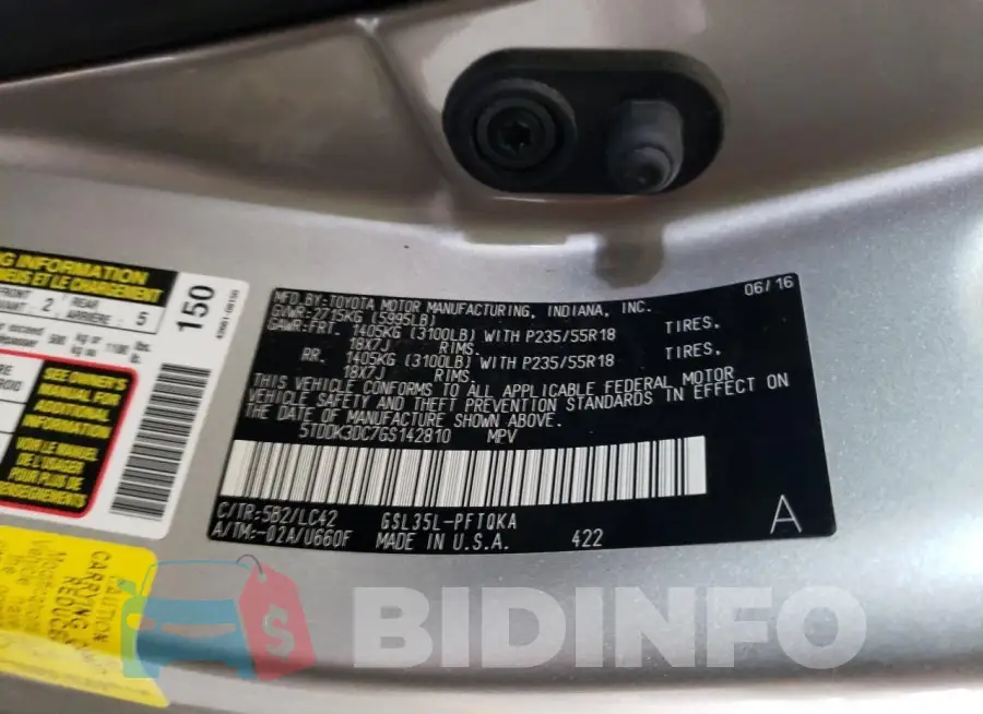 5TDDK3DC7GS142810 Photo# 13