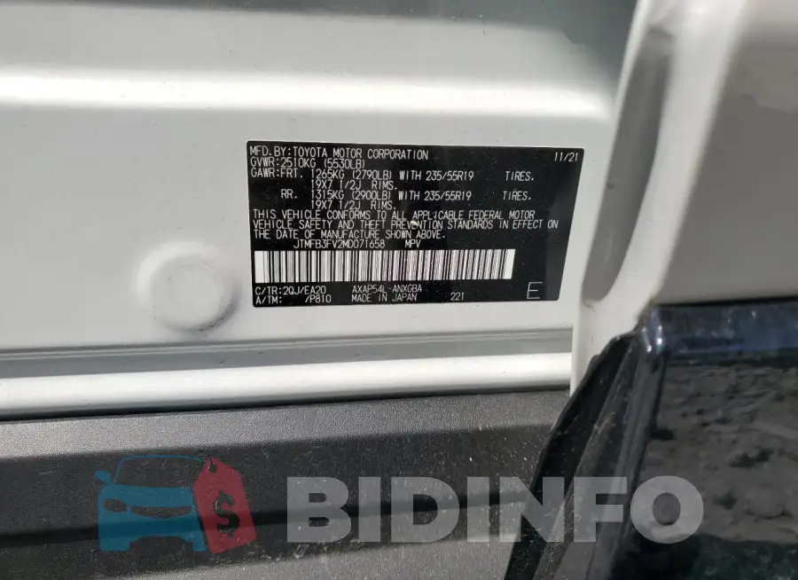 JTMFB3FV2MD071658 Photo# 12