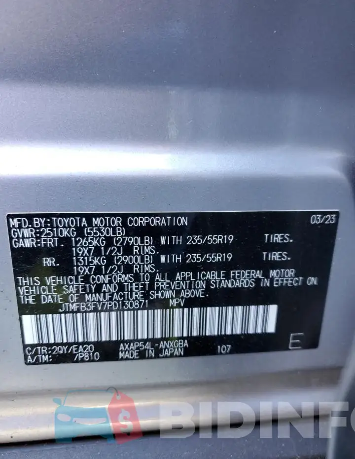 JTMFB3FV7PD130871 Photo# 13