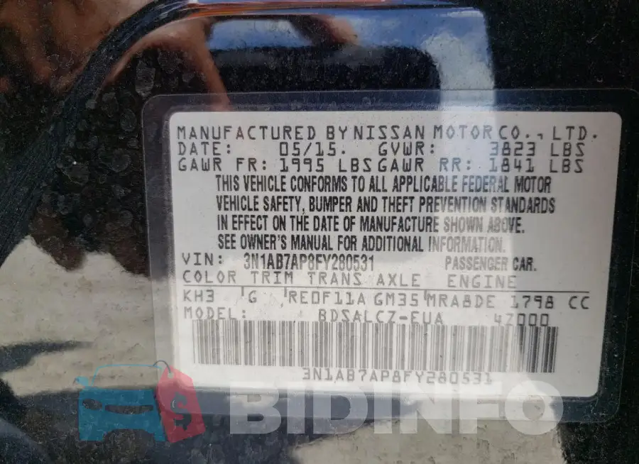 3N1AB7AP8FY280531 Photo# 12