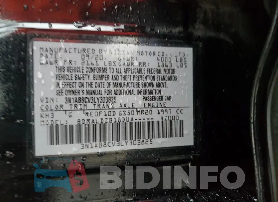 3N1AB8CV3LY303825 Photo# 12