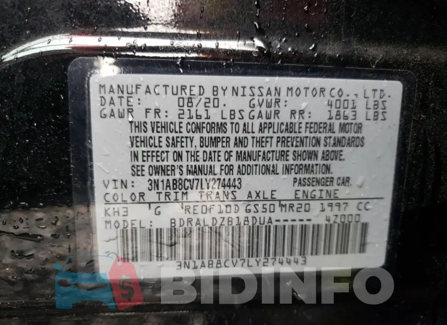 3N1AB8CV7LY274443 Photo# 12