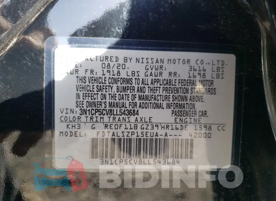 3N1CP5CV8LL543684 Photo# 13