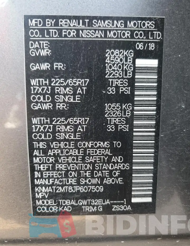 KNMAT2MT8JP607509 Photo# 13