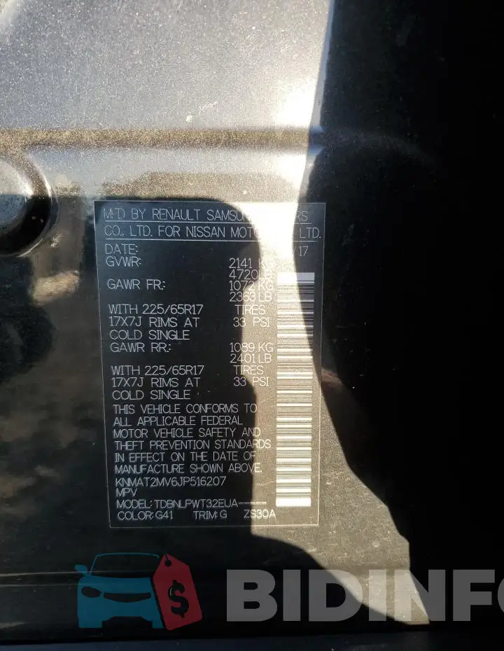 KNMAT2MV6JP516207 Photo# 13