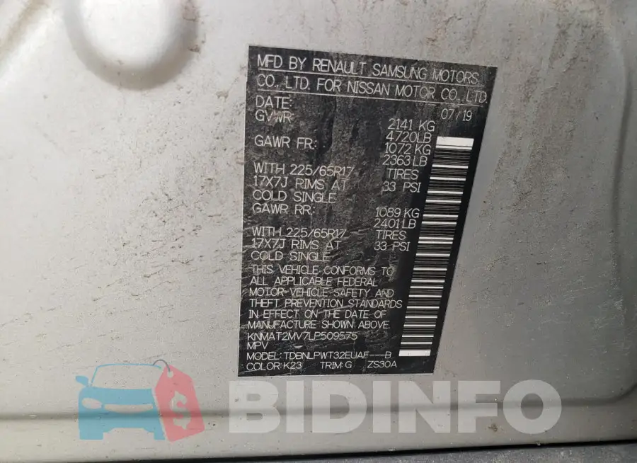 KNMAT2MV7LP509575 Photo# 13