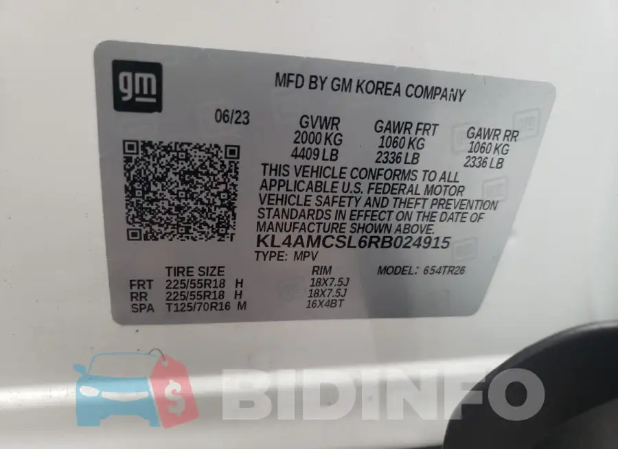 KL4AMCSL6RB024915 Photo# 12