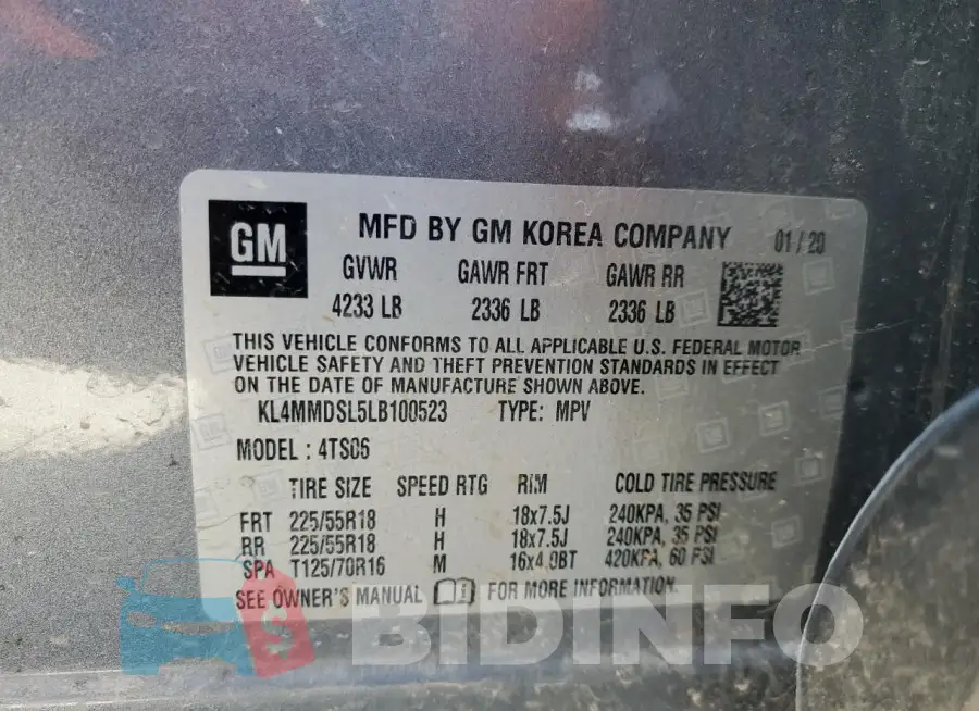 KL4MMDSL5LB100523 Photo# 12
