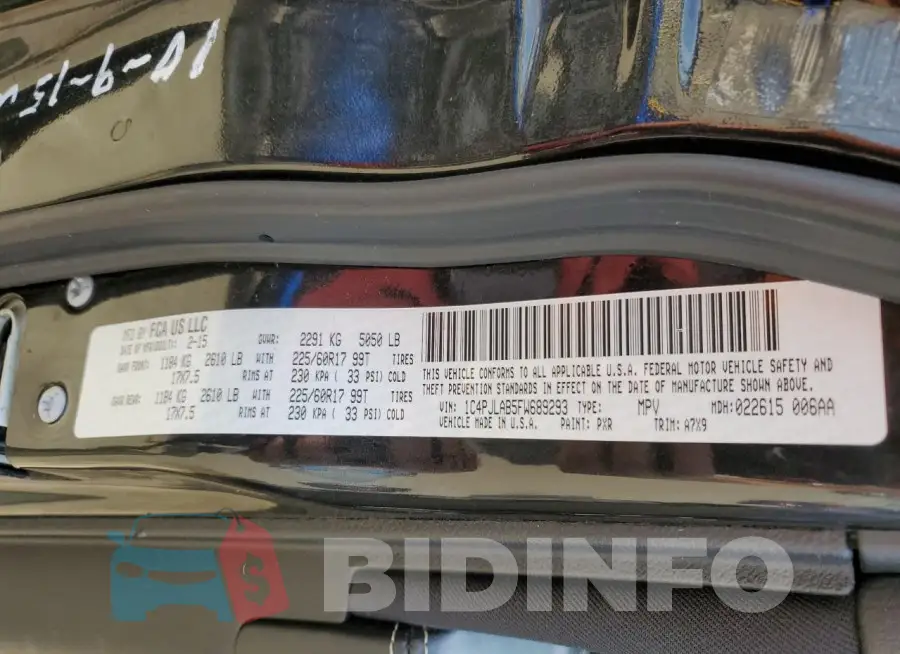 1C4PJLAB5FW689293 Photo# 13
