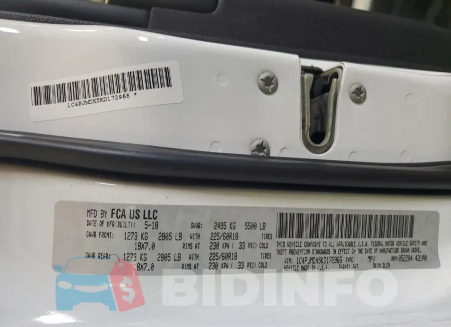 1C4PJMDX5KD172966 Photo# 12