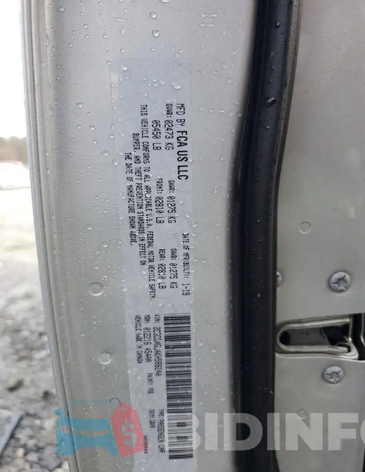 2C3CDXGJ4KH588240 Photo# 12