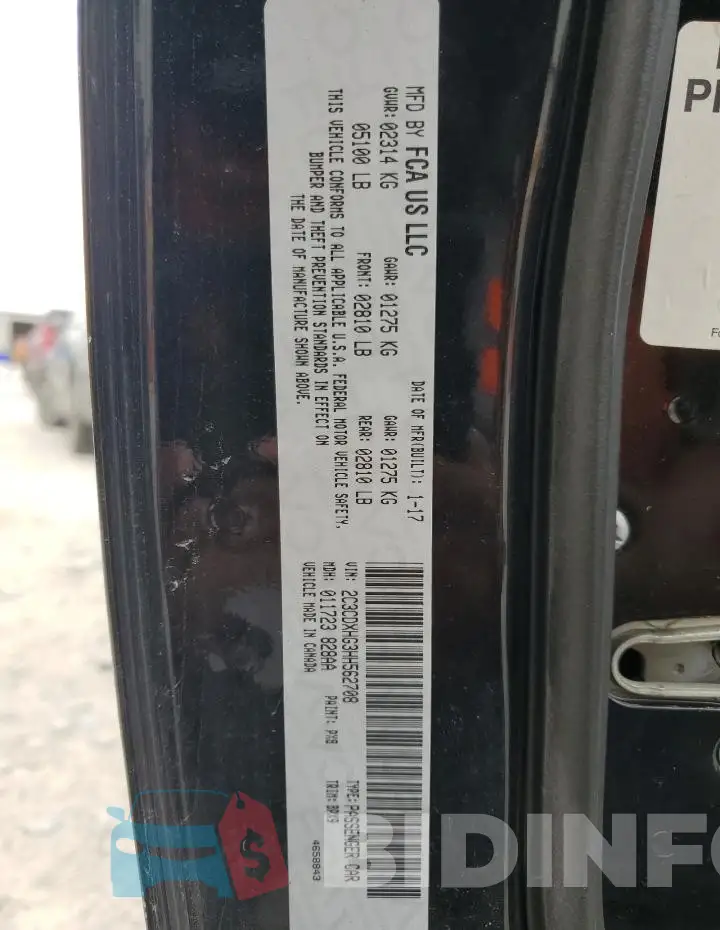 2C3CDXHG3HH562708 Photo# 12