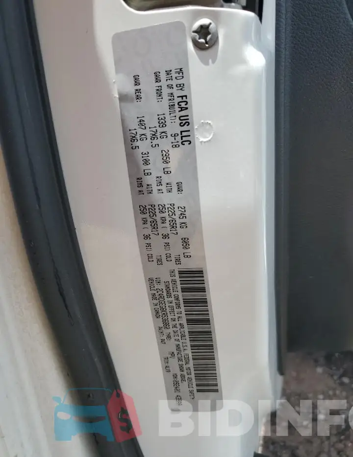 2C4RDGEG6KR536860 Photo# 13