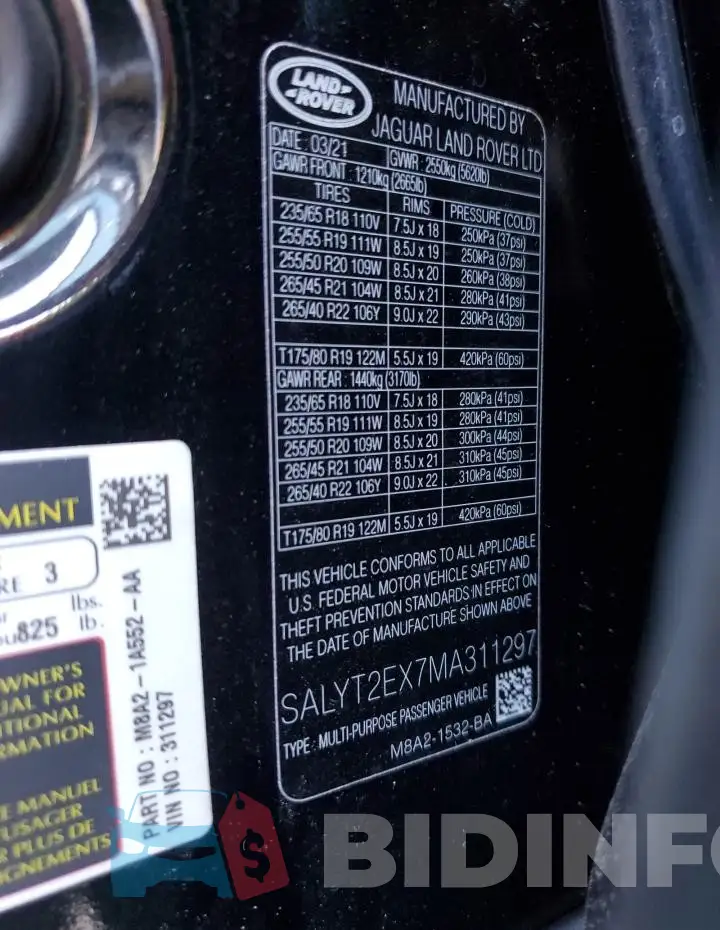 SALYT2EX7MA311297 Photo# 14