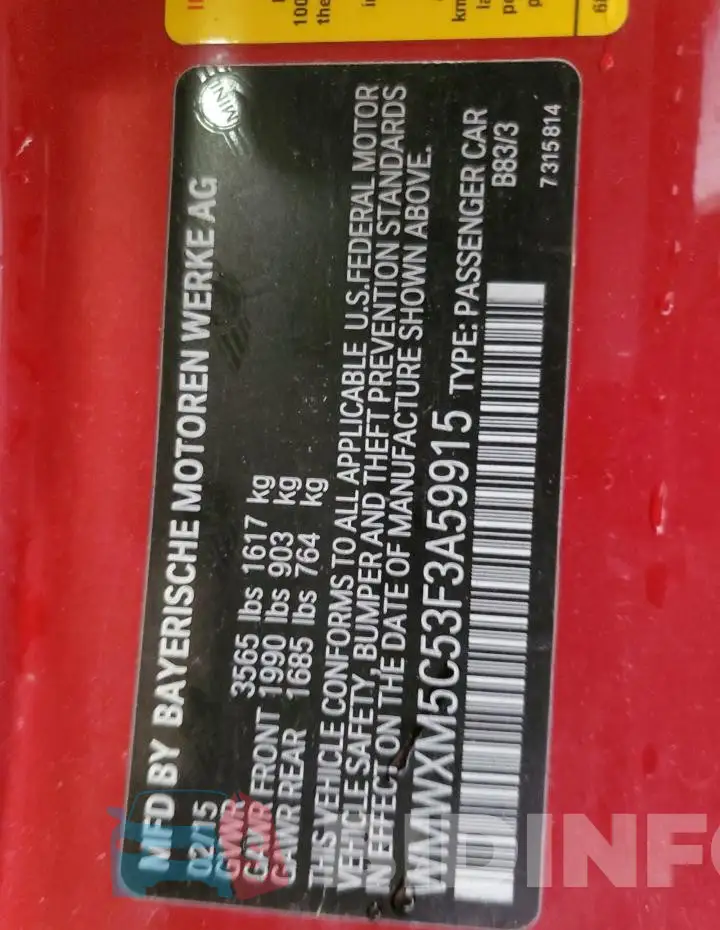 WMWXM5C53F3A59915 Photo# 12
