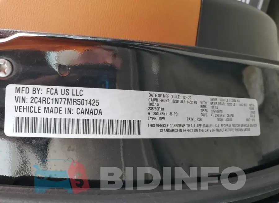 2C4RC1N77MR501425 Photo# 13