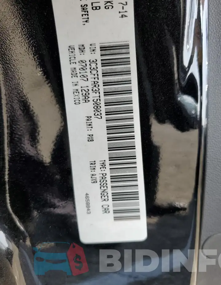 3C3CFFAR3FT508037 Photo# 13