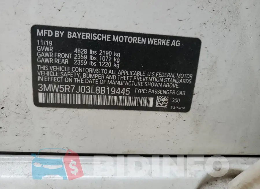 3MW5R7J03L8B19445 Photo# 12