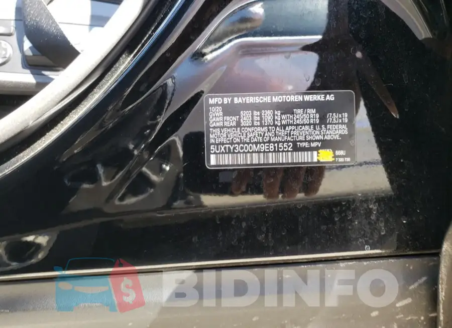5UXTY3C00M9E81552 Photo# 13