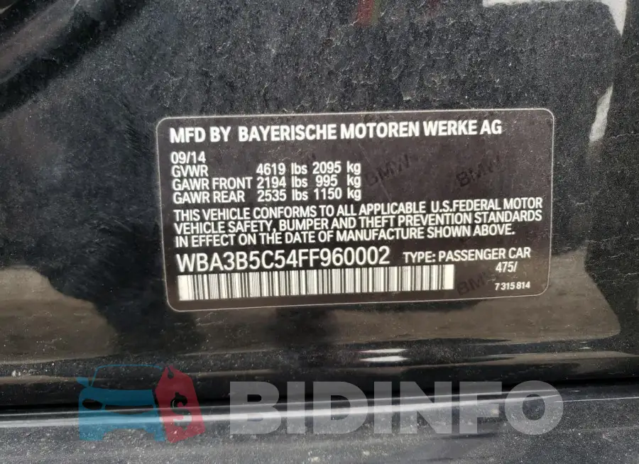 WBA3B5C54FF960002 Photo# 12