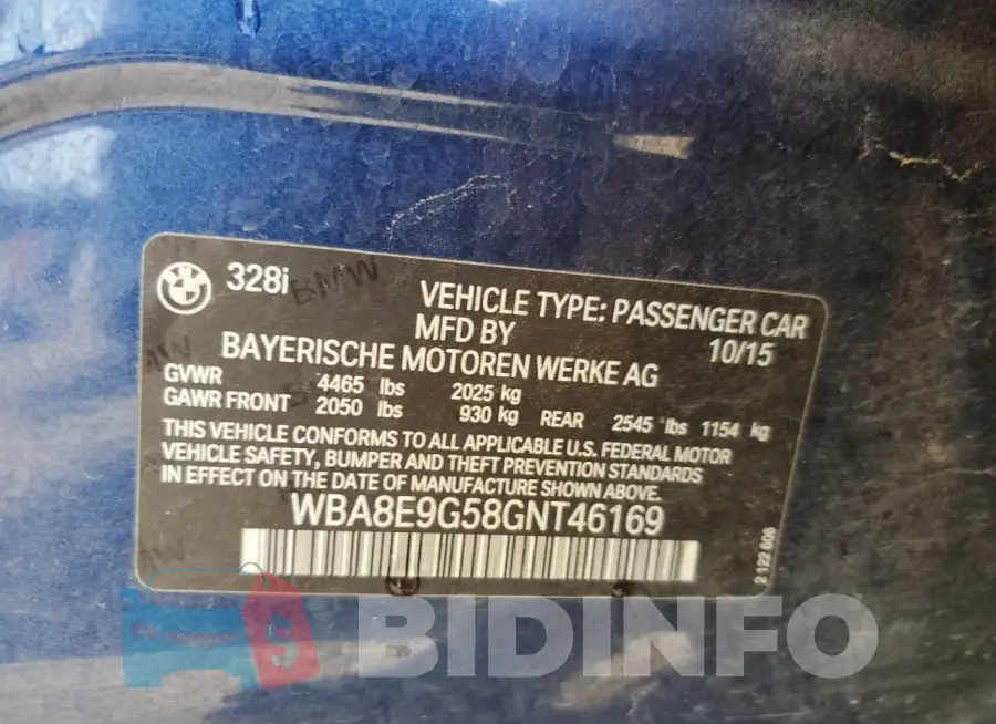 WBA8E9G58GNT46169 Photo# 12