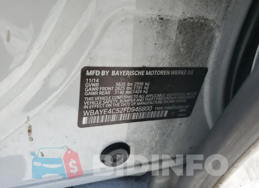 WBAYE4C52FD946800 Photo# 12