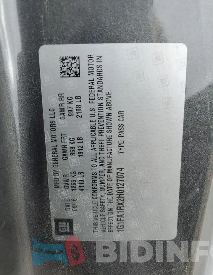 1G1FA1RX2H0127074 Photo# 12