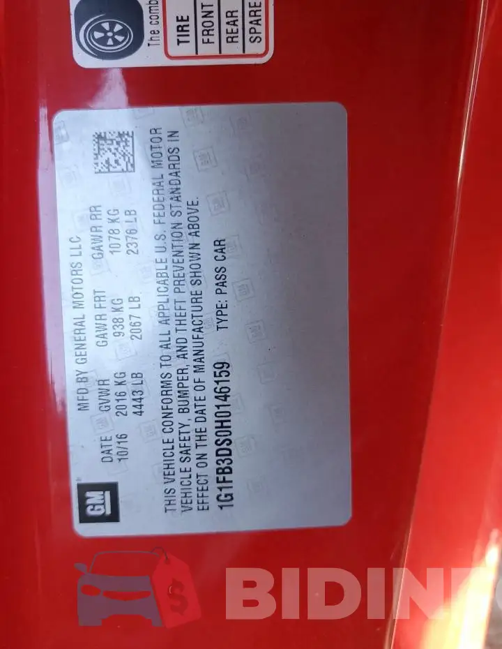 1G1FB3DS0H0146159 Photo# 12