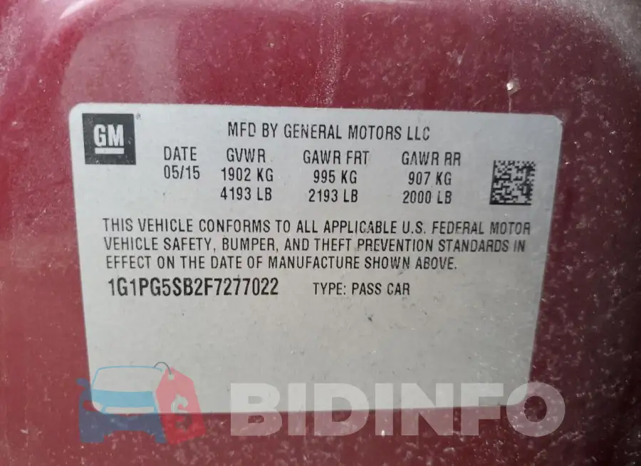 1G1PG5SB2F7277022 Photo# 12