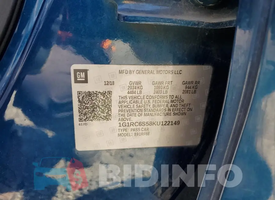 1G1RC6S58KU122149 Photo# 12