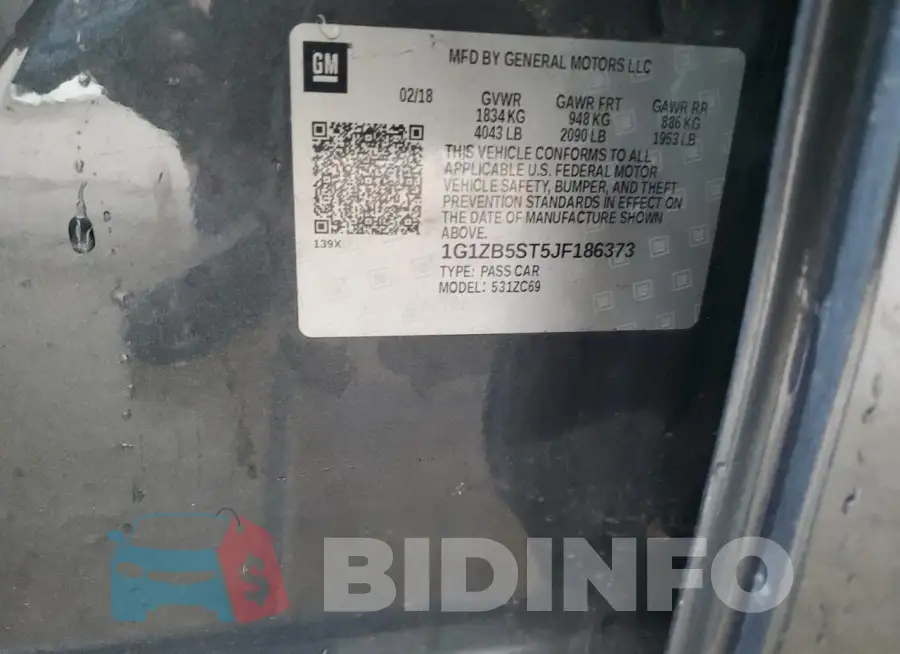 1G1ZB5ST5JF186373 Photo# 12