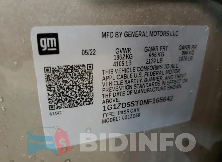 1G1ZD5ST0NF165642 Photo# 12