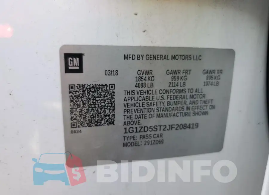 1G1ZD5ST2JF208419 Photo# 12