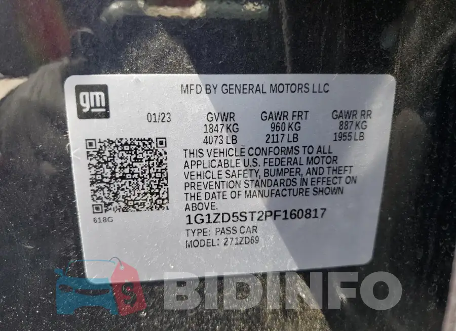 1G1ZD5ST2PF160817 Photo# 13