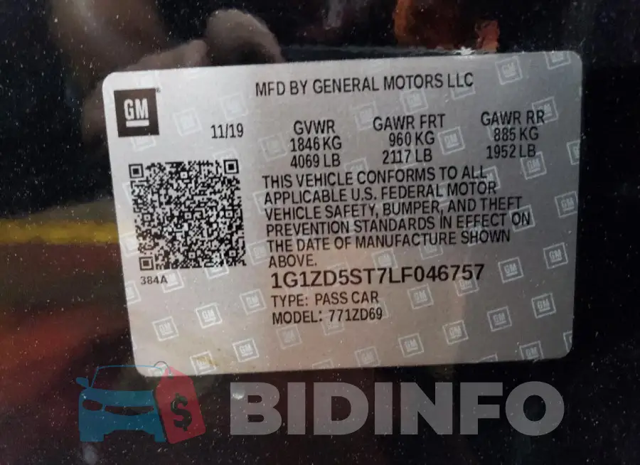 1G1ZD5ST7LF046757 Photo# 12