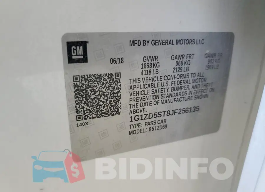 1G1ZD5ST8JF256135 Photo# 12