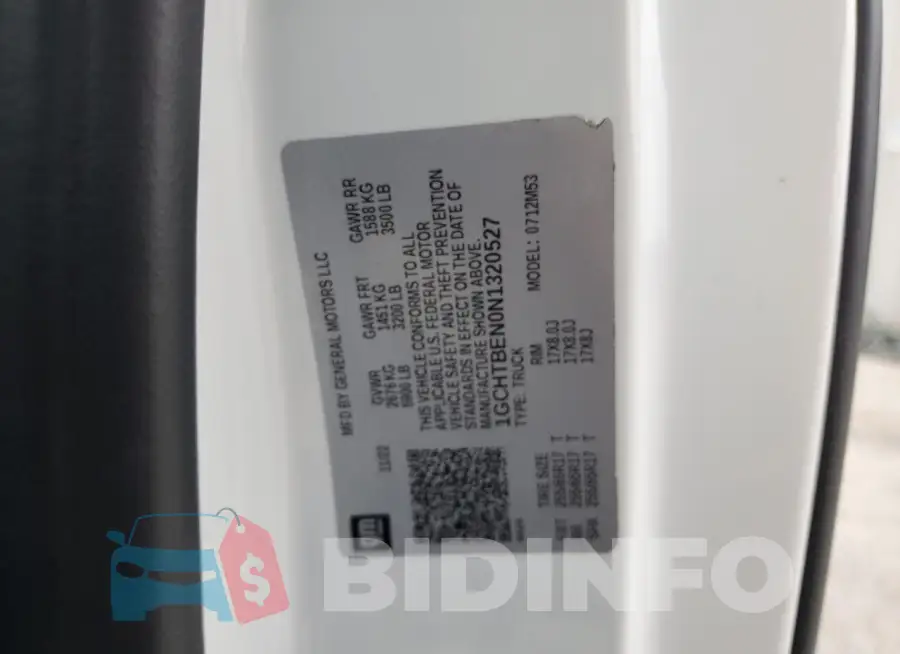 1GCHTBEN0N1320527 Photo# 12