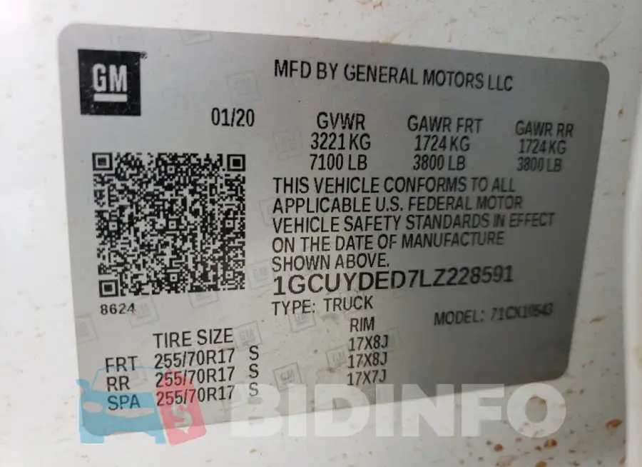 1GCUYDED7LZ228591 Photo# 12