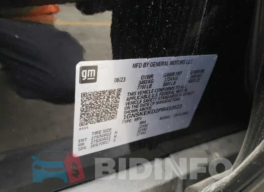 1GNSKEKD2PR410523 Photo# 13
