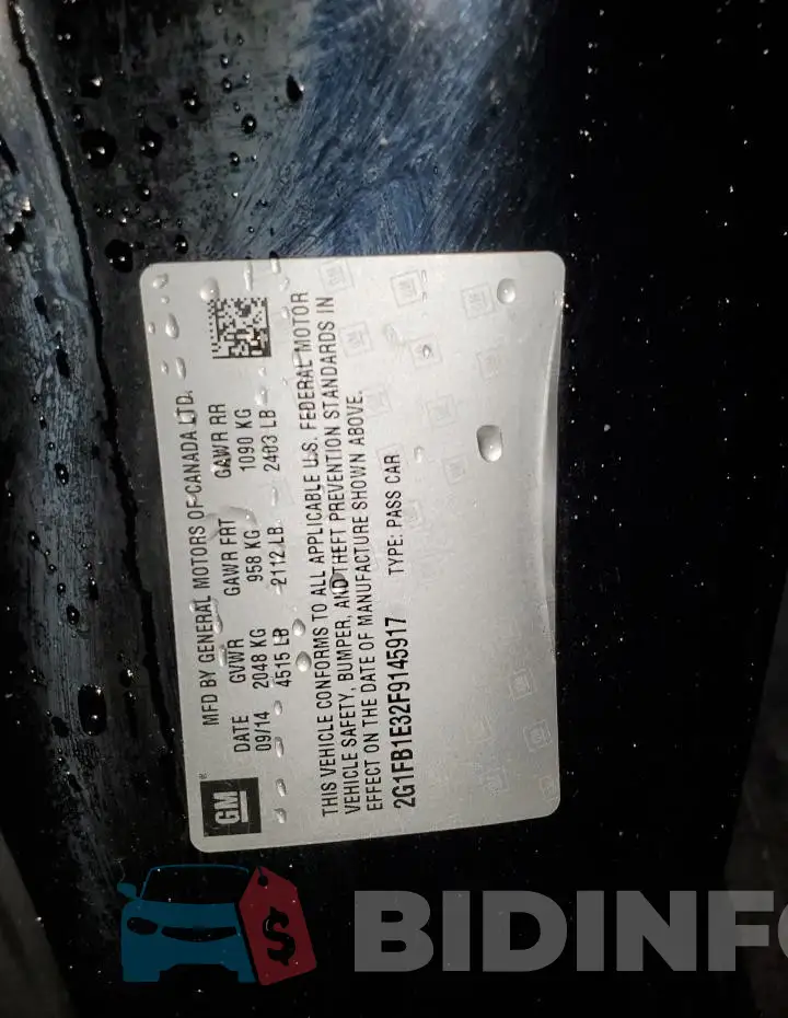 2G1FB1E32F9145917 Photo# 12