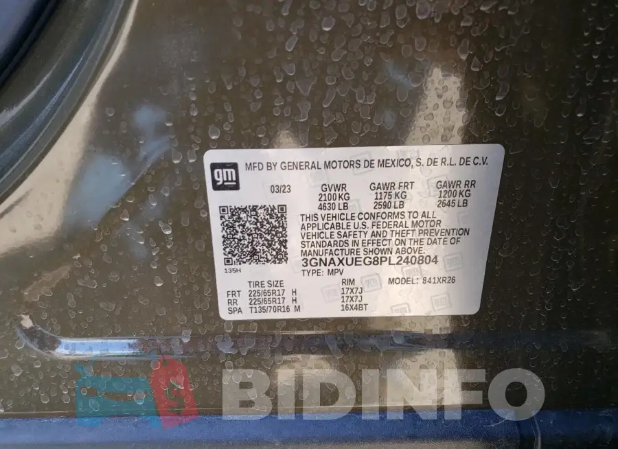 3GNAXUEG8PL240804 Photo# 14