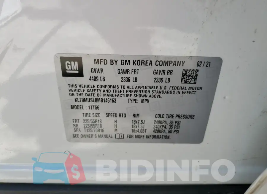 KL79MUSL8MB146163 Photo# 14