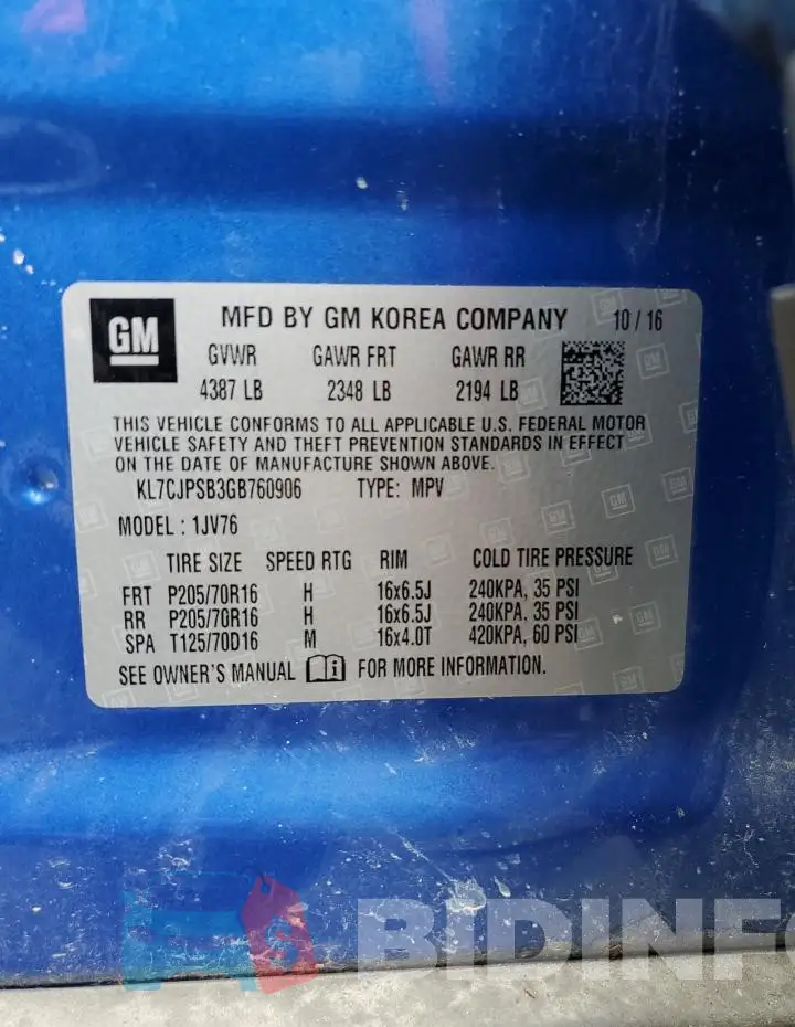 KL7CJPSB3GB760906 Photo# 12