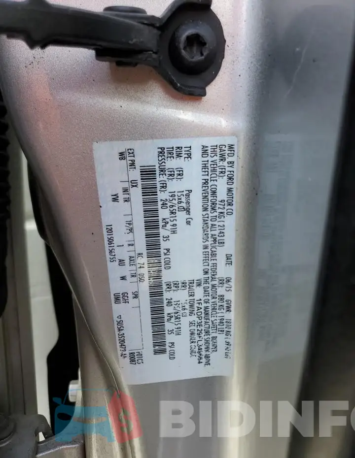 1FADP3E29FL349664 Photo# 12