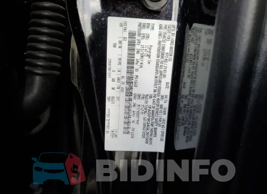 1FADP3K24GL301608 Photo# 12