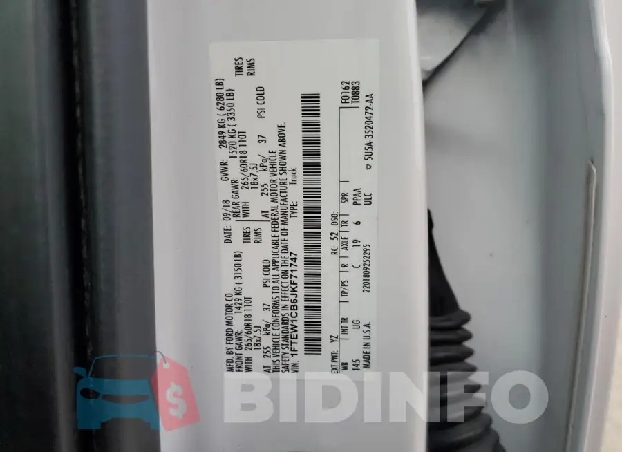 1FTEW1CB6JKF71747 Photo# 12