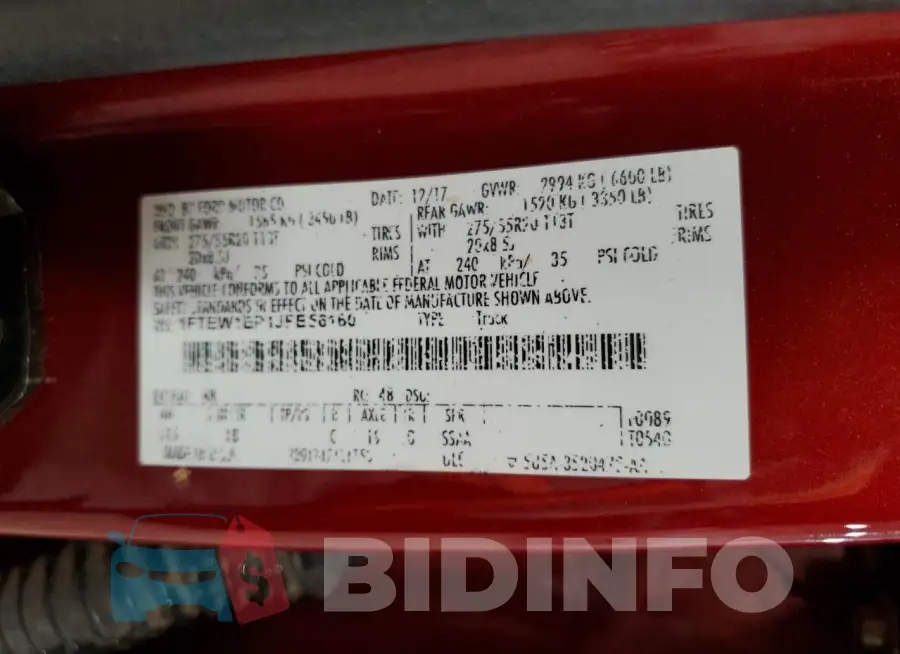 1FTEW1EP1JFB56160 Photo# 12