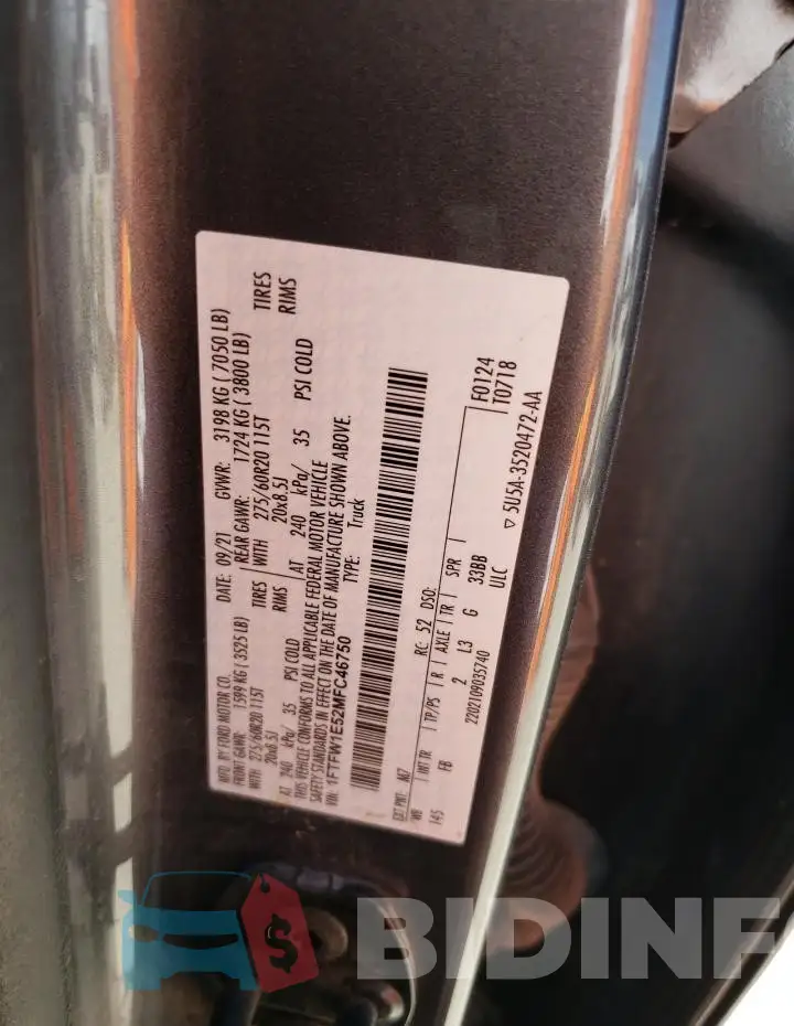 1FTFW1E52MFC46750 Photo# 12