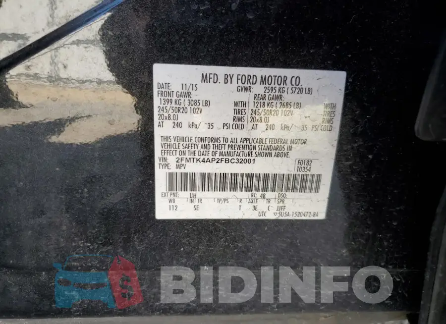 2FMTK4AP2FBC32001 Photo# 12