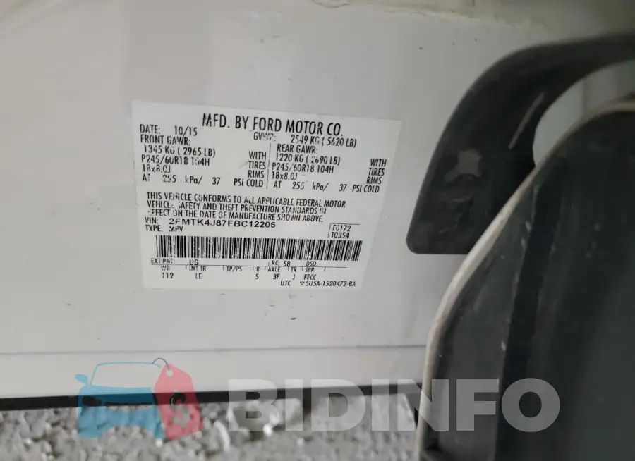 2FMTK4J87FBC12206 Photo# 13